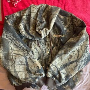 Snap-on bomber jacket